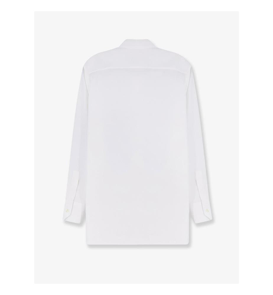Cotton shirt with ‘Cassandre' embroidery – White