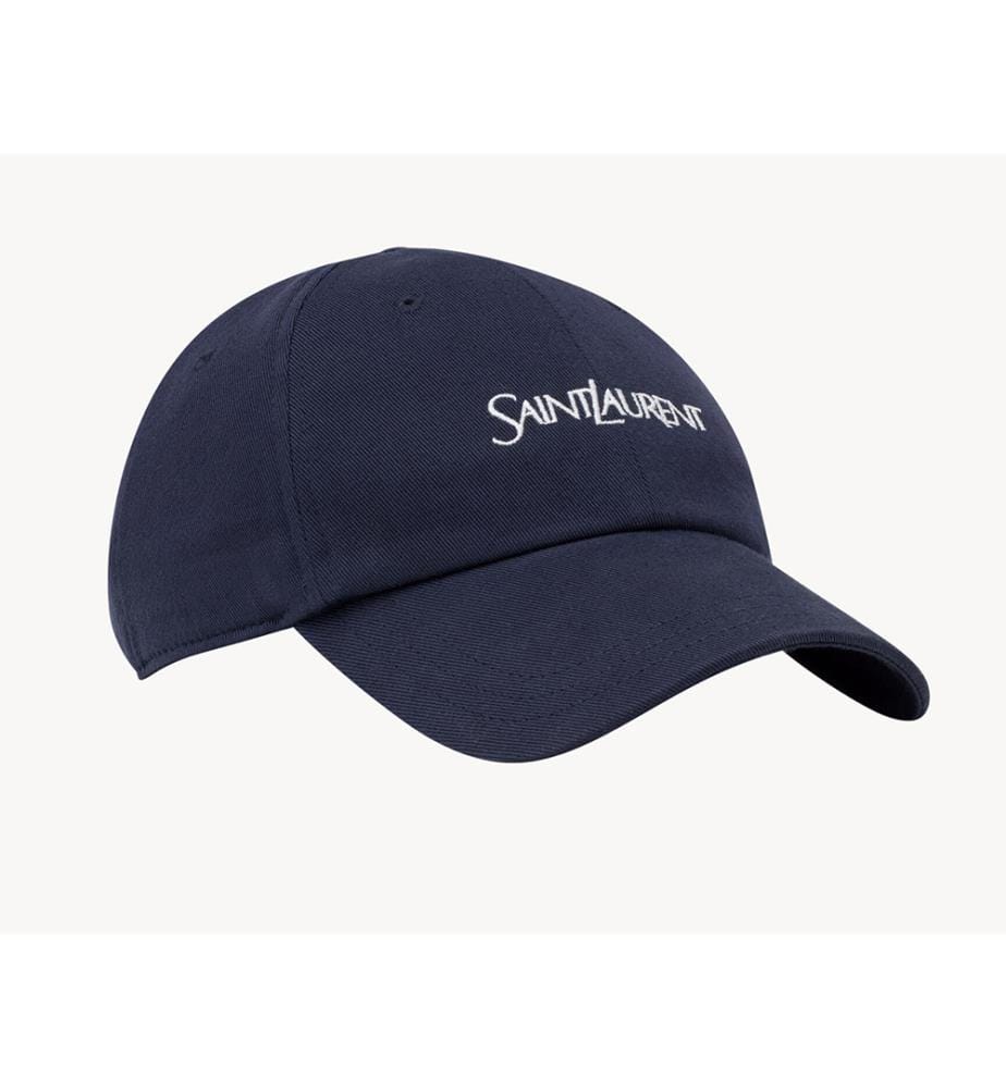 Cappellino SAINT LAURENT in cotone - Blu