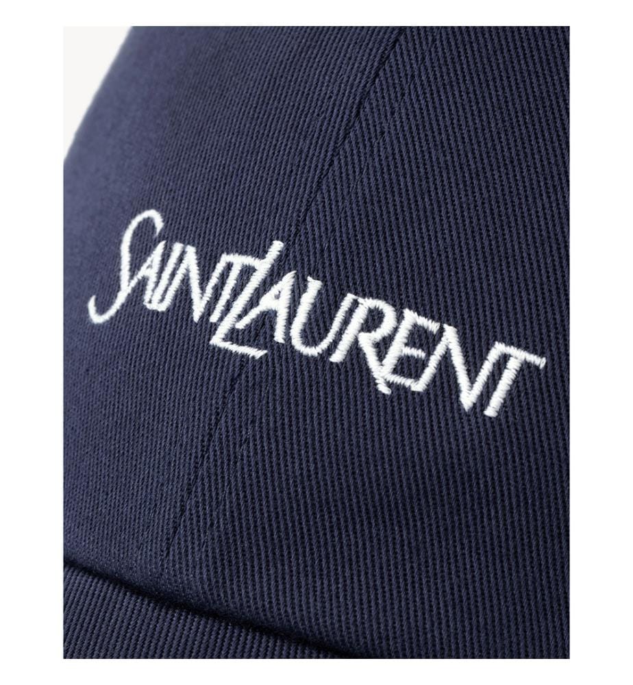Cappellino SAINT LAURENT in cotone - Blu