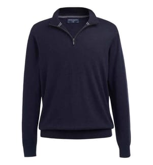 Brook Taverner - "Copenhagen" Pullover mit kurzem Reissverschluss für Herren