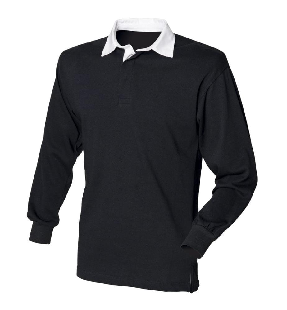 Front Row - Polo Manica Lunga 100% Cotone - Uomo