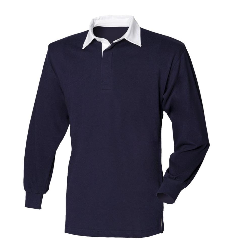 Front Row - Polo Manica Lunga 100% Cotone - Uomo