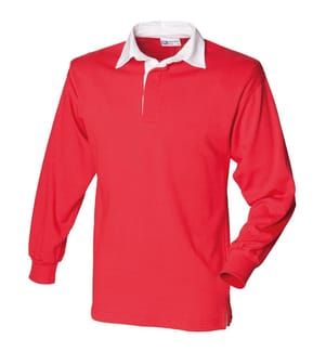 Front Row Langarm Klassik Rugby Polo Shirt