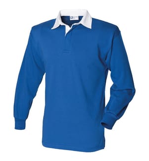 Front Row Langarm Klassik Rugby Polo Shirt