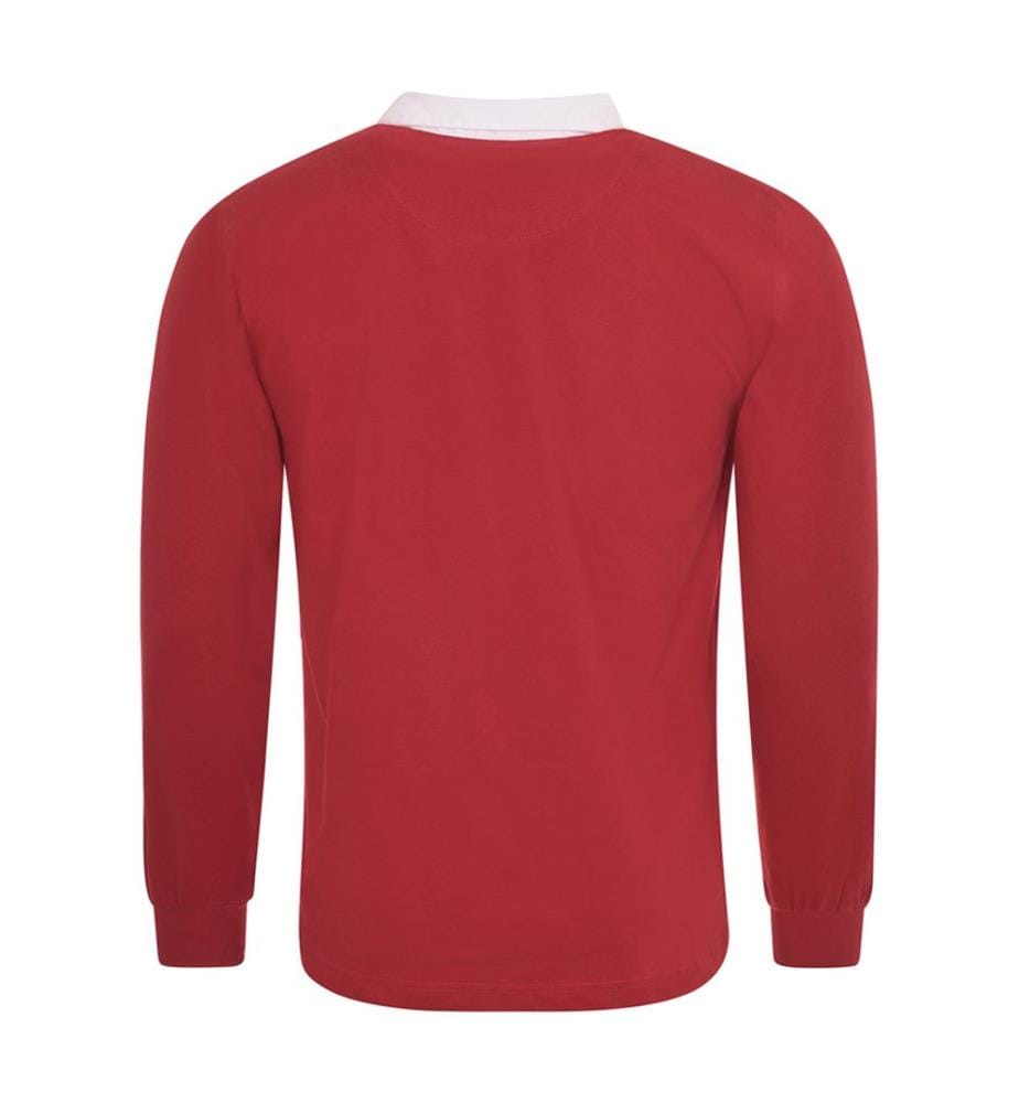 Front Row Langarm Klassik Rugby Polo Shirt