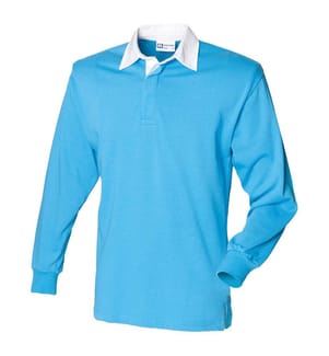 Front Row Langarm Klassik Rugby Polo Shirt