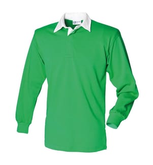 Front Row Langarm Klassik Rugby Polo Shirt