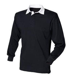 Front Row Langarm Klassik Rugby Polo Shirt