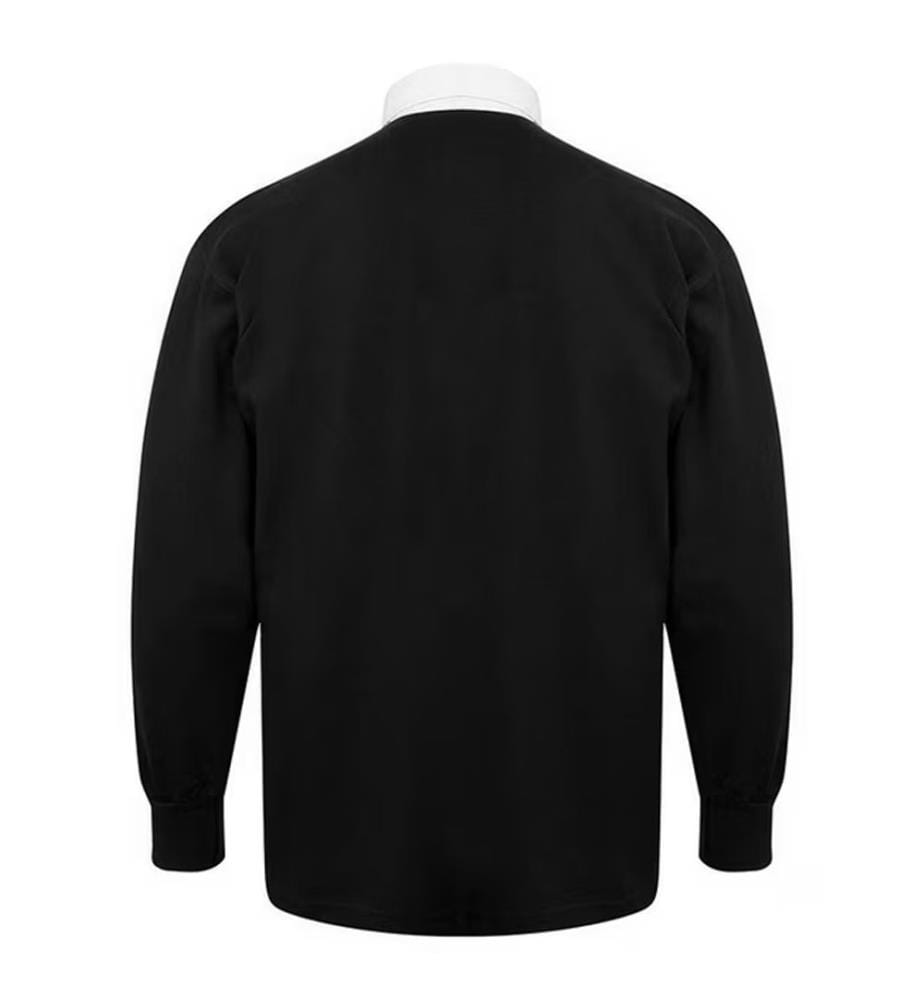 Front Row Langarm Klassik Rugby Polo Shirt