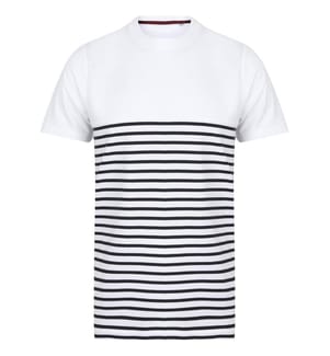 Front Row Unisex Breton T-Shirt mit Streifen