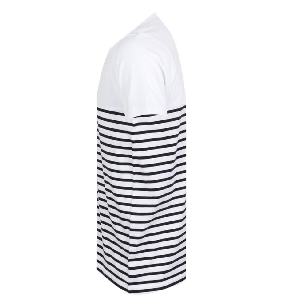 Front Row Unisex Breton T-Shirt mit Streifen