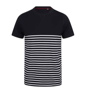 Front Row Unisex Breton T-Shirt mit Streifen