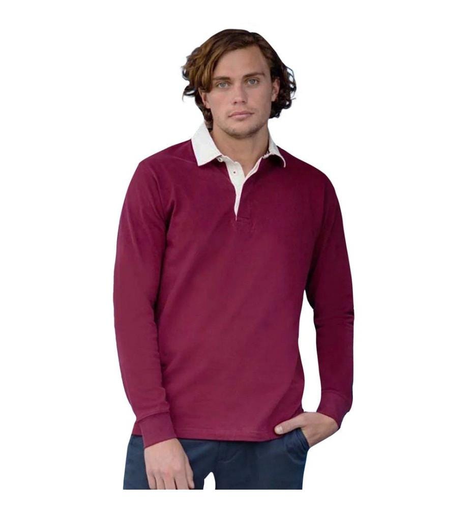 Front Row Premium Camicia da Rugby Uomo