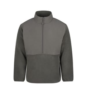 Front Row - Fleece-Oberteil für Herren, mit halbem Reissverschluss, Micro-Vlies