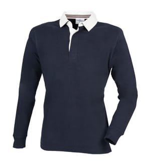 Front Row Herren Premium Longsleeve / Rugby-Shirt / Polo-Hemd, langärmlig