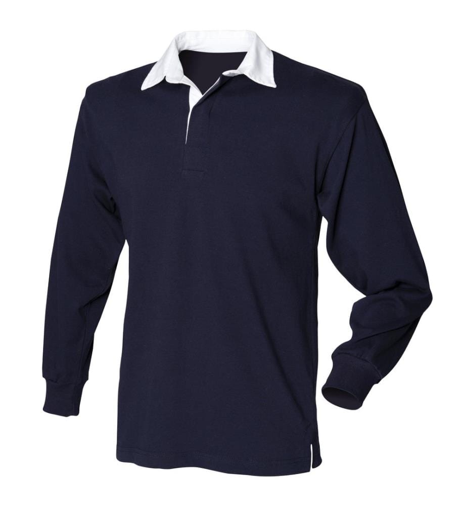 Front Row - Polo Manica Lunga 100% Cotone - Uomo