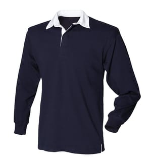 Front Row Herren Sport Rugby Shirt, Langarm