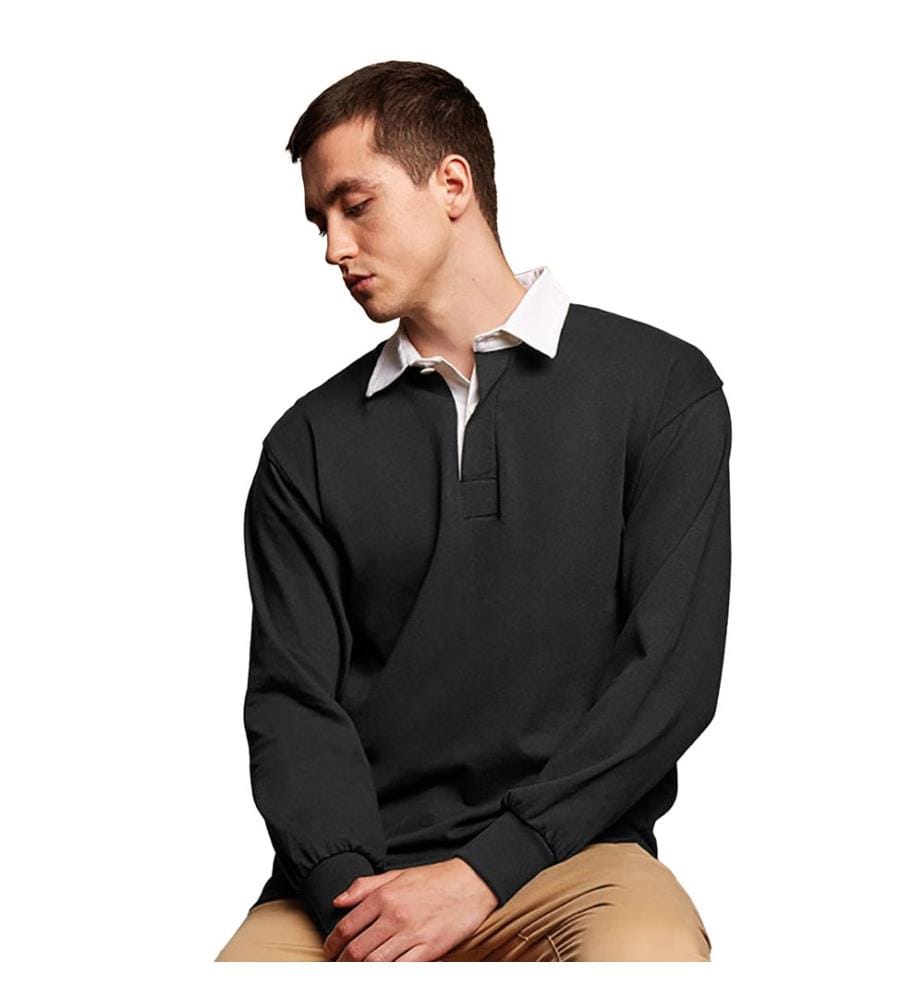 Front Row Herren Sport Rugby Shirt, Langarm