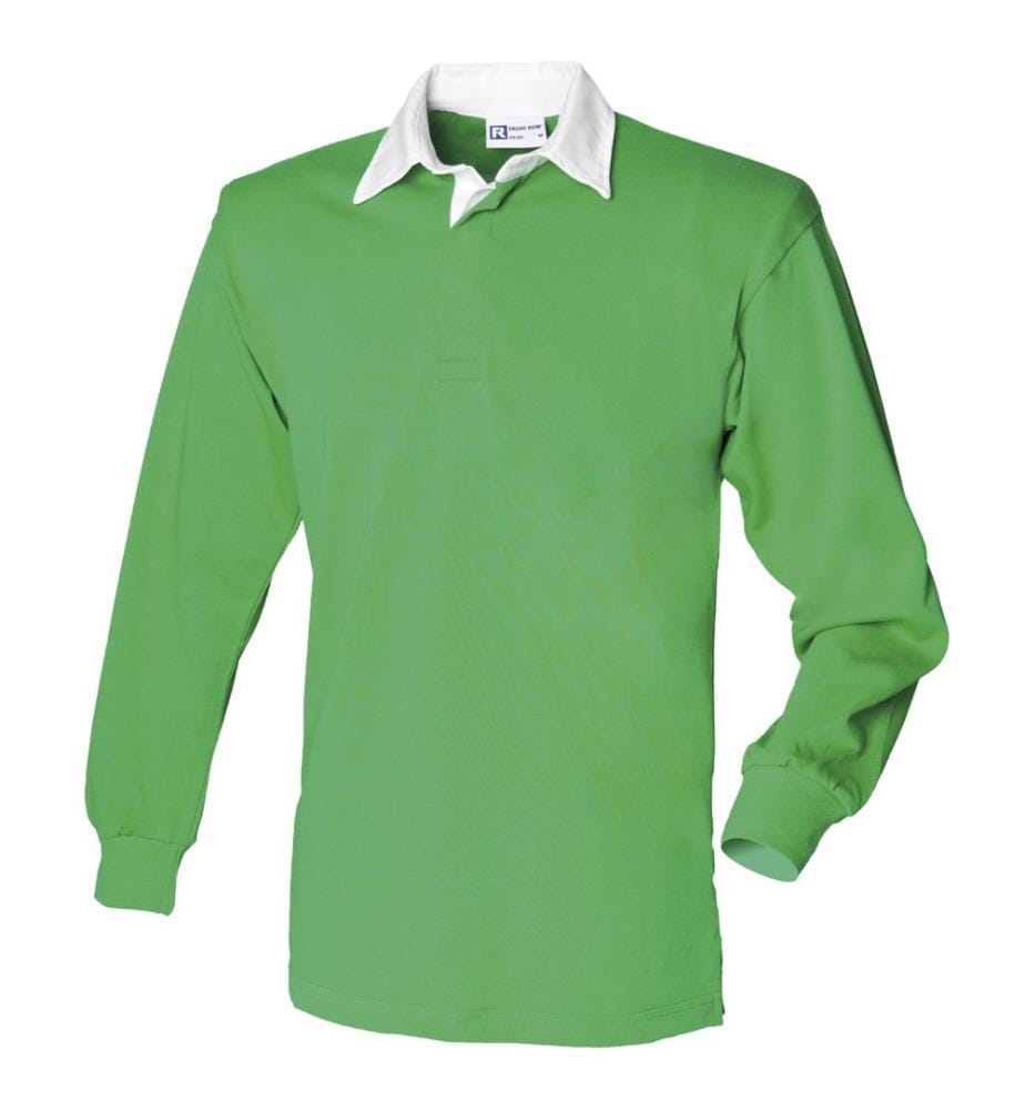 Front Row - Polo Manica Lunga 100% Cotone - Uomo