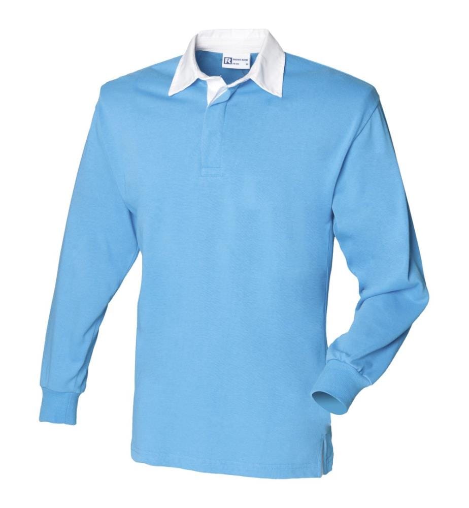 Front Row - Polo Manica Lunga 100% Cotone - Uomo