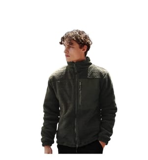 Front Row - Fleecejacke recyceltes Material für Herren
