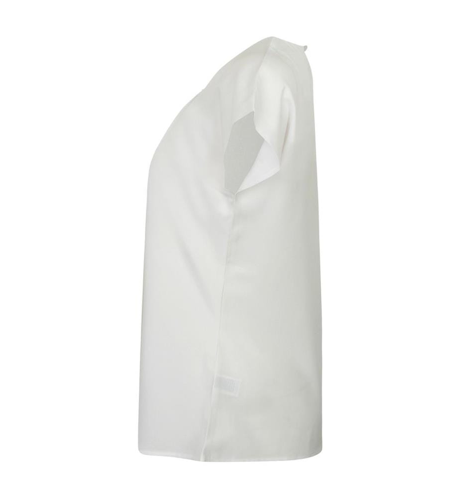 Henbury Damen Top mit Falten-Design vorne, kurzärmlig