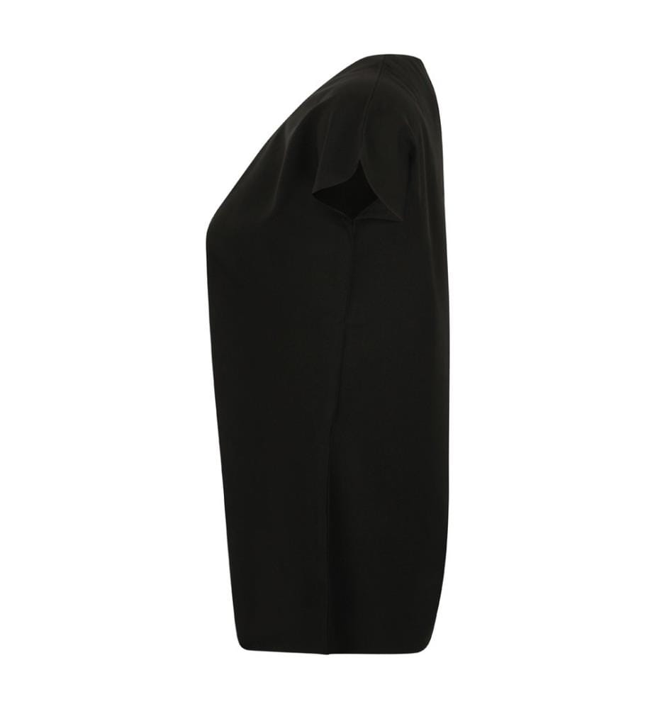Henbury Damen Top mit Falten-Design vorne, kurzärmlig
