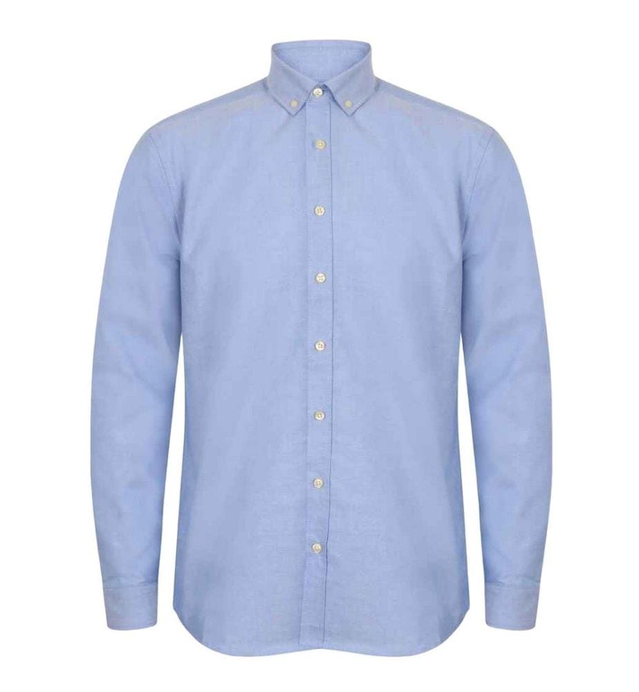 Henbury Modern Camicia Formale Manica Lunga Uomo