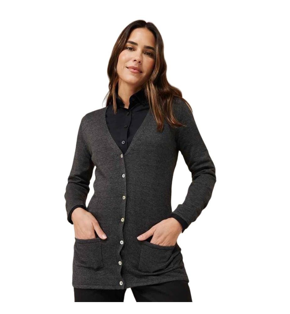 Henbury - Strickjacke V-Ausschnitt für Damen