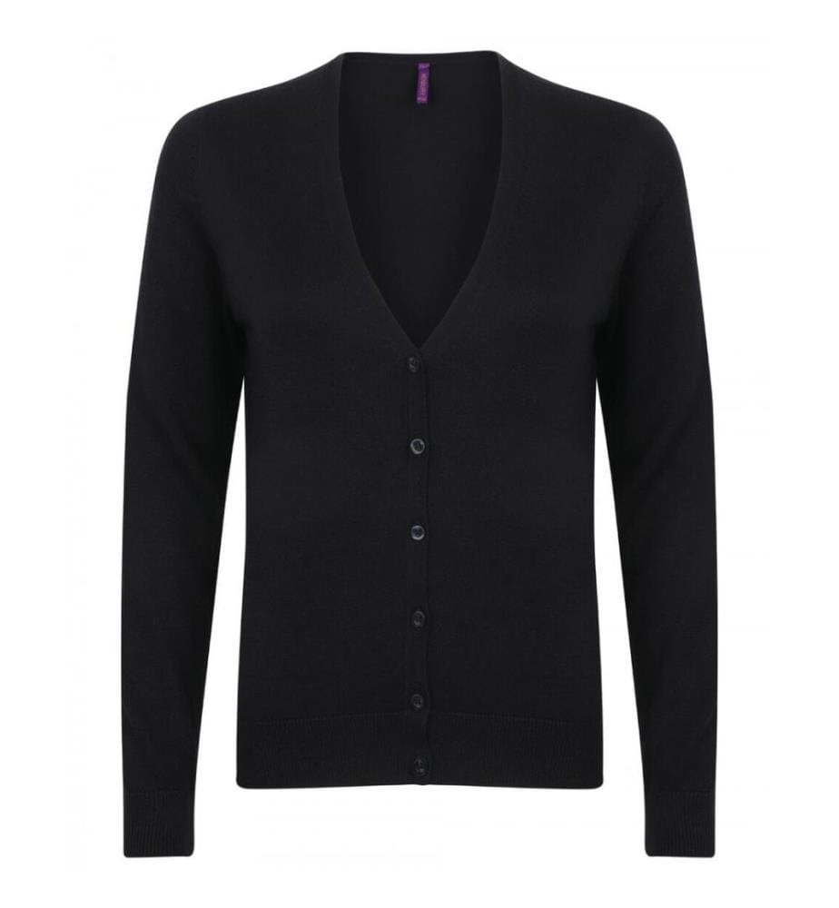 Henbury Damen Strickjacke mit V-Ausschnitt