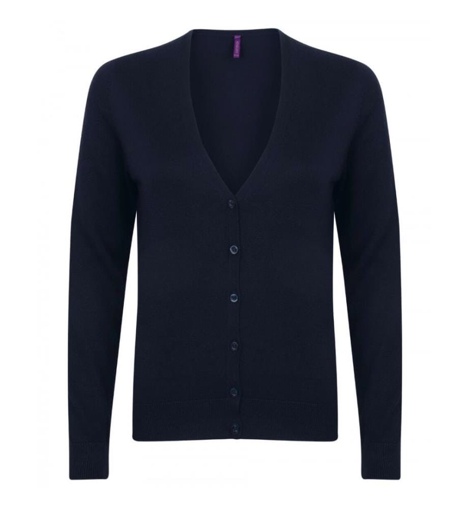 Henbury Damen Strickjacke mit V-Ausschnitt
