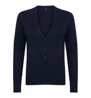 Henbury Damen Strickjacke mit V-Ausschnitt