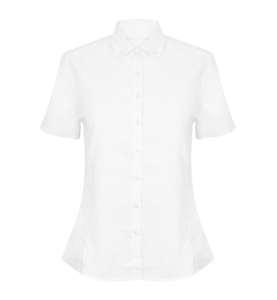 Henbury Damen Modern Kurzarm Oxford Bluse