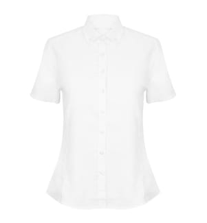 Henbury Damen Modern Kurzarm Oxford Bluse