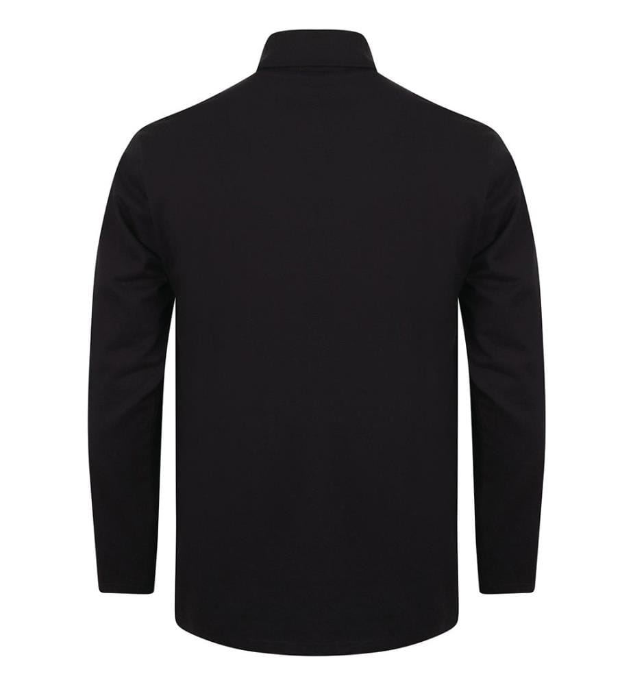 Henbury Herren Rollkragen-Sweatshirt, langärmlig, hoher Baumwollanteil