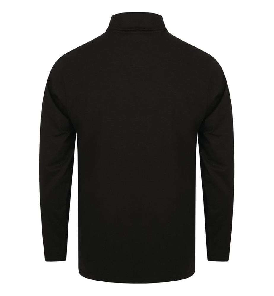 Henbury Herren Rollkragen-Sweatshirt, langärmlig, hoher Baumwollanteil