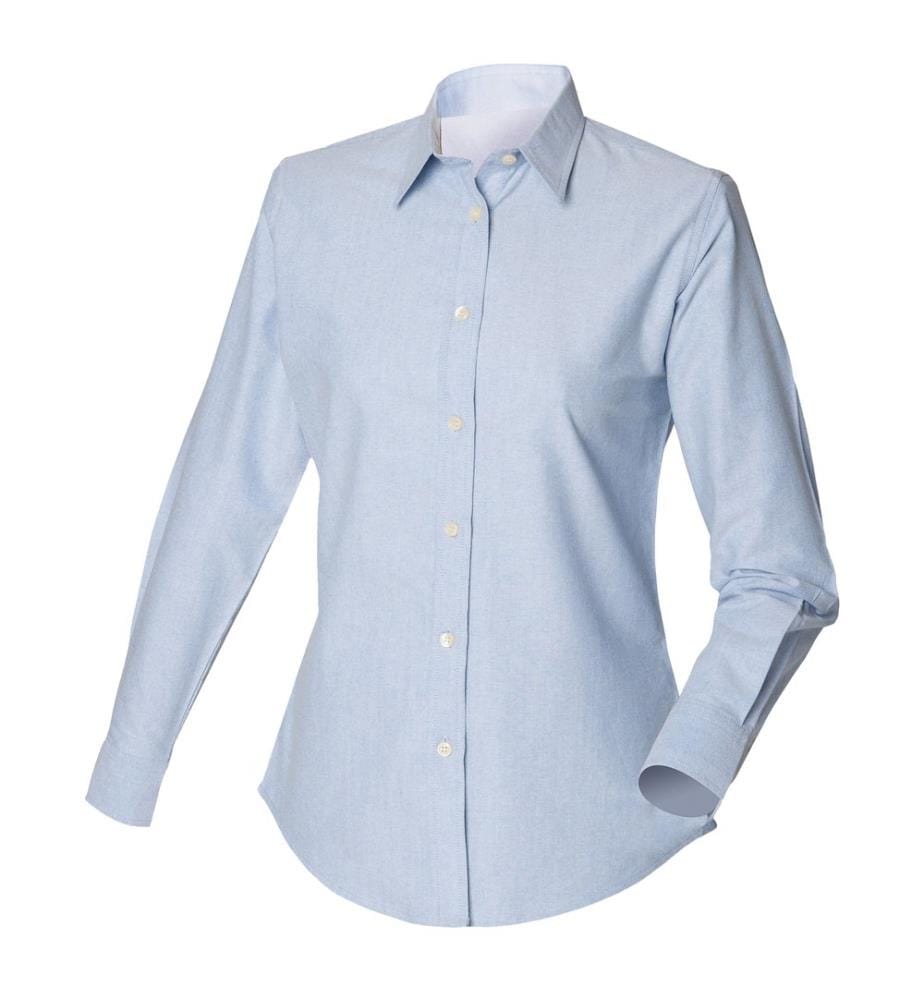 Henbury Damen Oxford Bluse Langarm