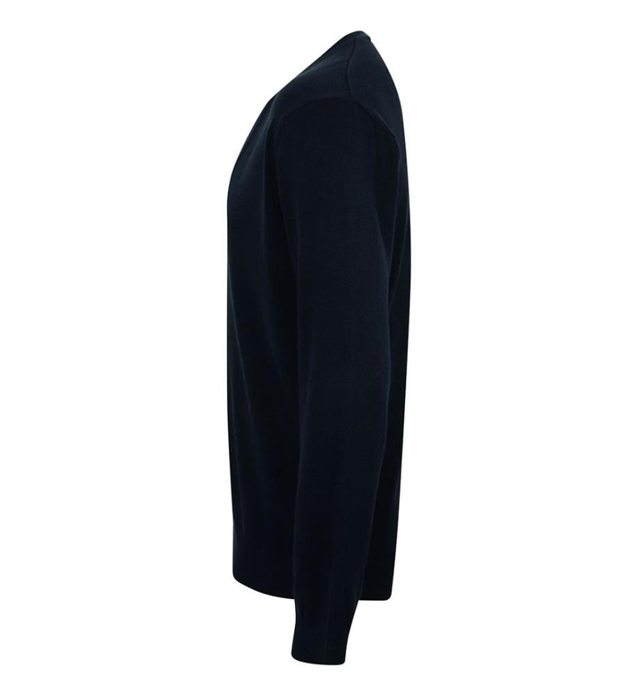 Henbury Herren Feinstrick-Strickjacke mit V-Ausschnitt