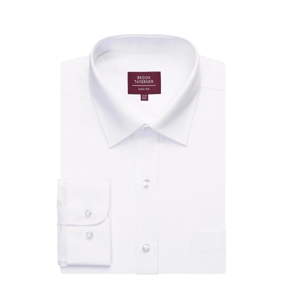 Brook Taverner Ortona Camicia Formale Classico Manica Lunga Uomo