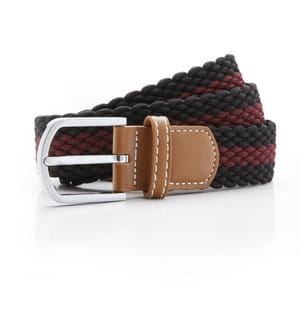 Asquith & Fox Herren 2 Farben Streifen Stretch Gürtel
