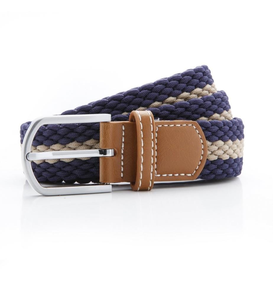Asquith & Fox Herren 2 Farben Streifen Stretch Gürtel