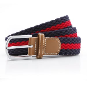 Asquith & Fox Herren 2 Farben Streifen Stretch Gürtel