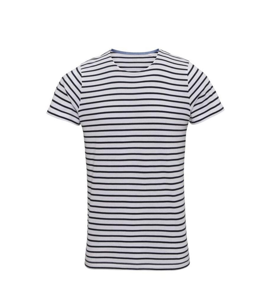 Asquith & Fox Herren Mariniere Coastal Kurzarm T-Shirt