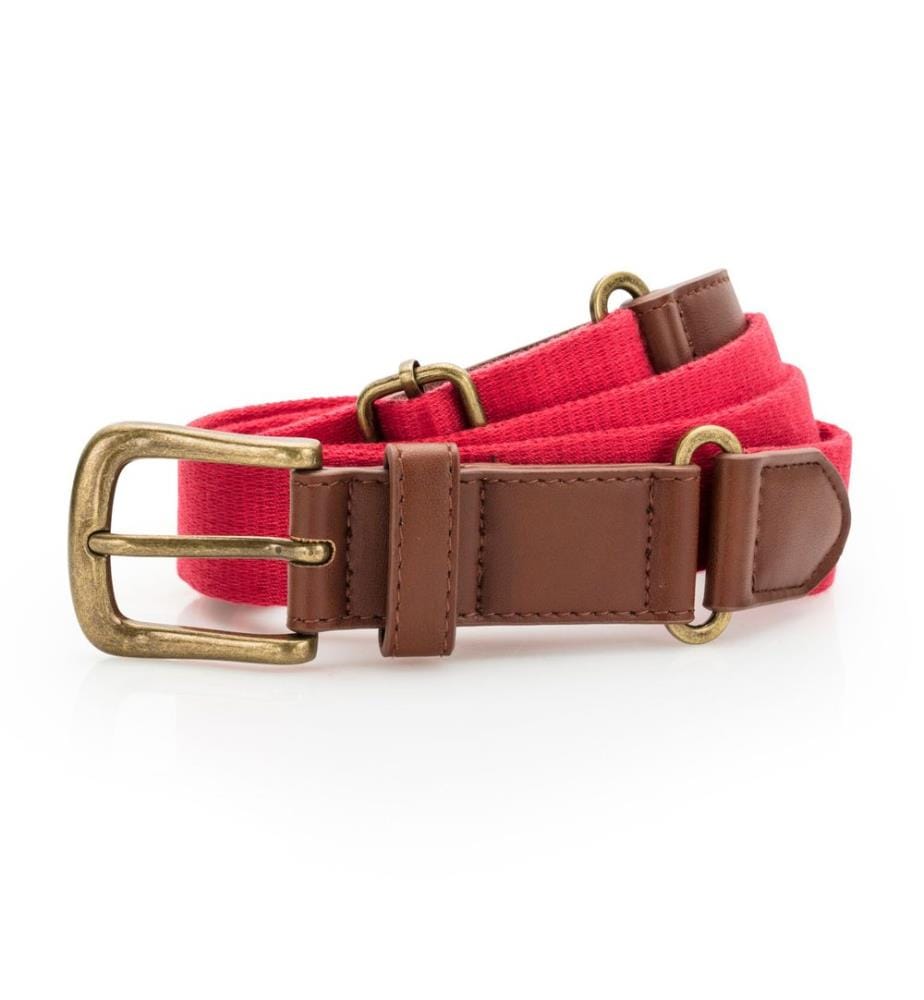 Asquith & Fox Kunstleder und Canvas Gürtel