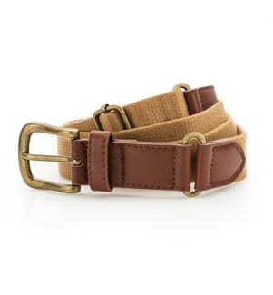 Asquith & Fox Kunstleder und Canvas Gürtel