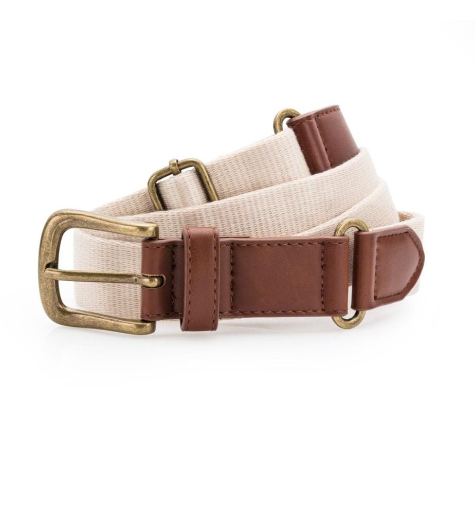 Asquith & Fox Kunstleder und Canvas Gürtel