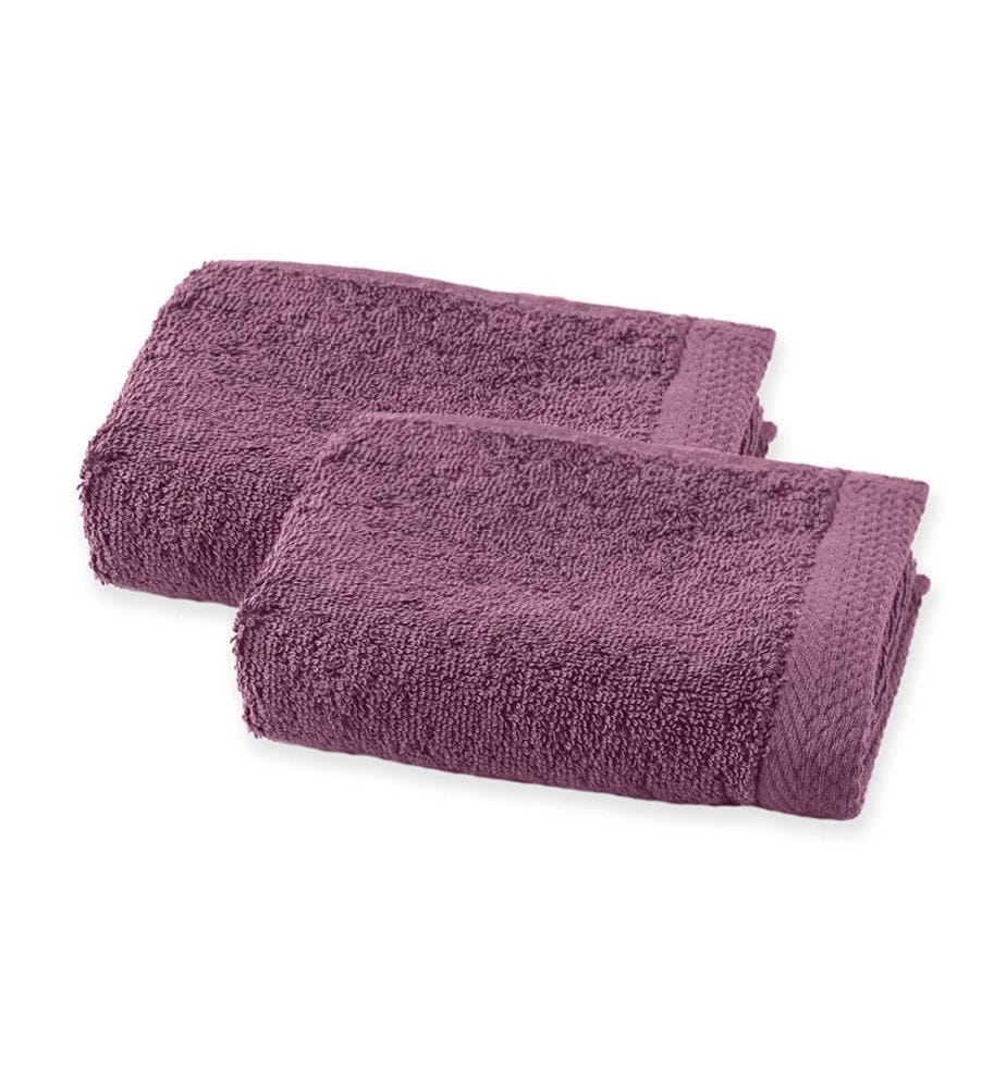 Set of 2 Cotton Guest Linens 600 g/m² - 30 x 50 cm