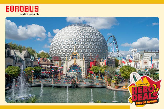 Hin- und Rückfahrt, 2 Eintritte zum Europa-Park und Übernachtung