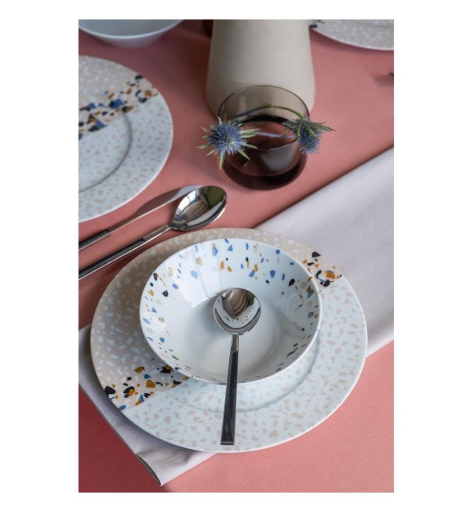 Geschirrset (24-teilig) – mehrfarbig