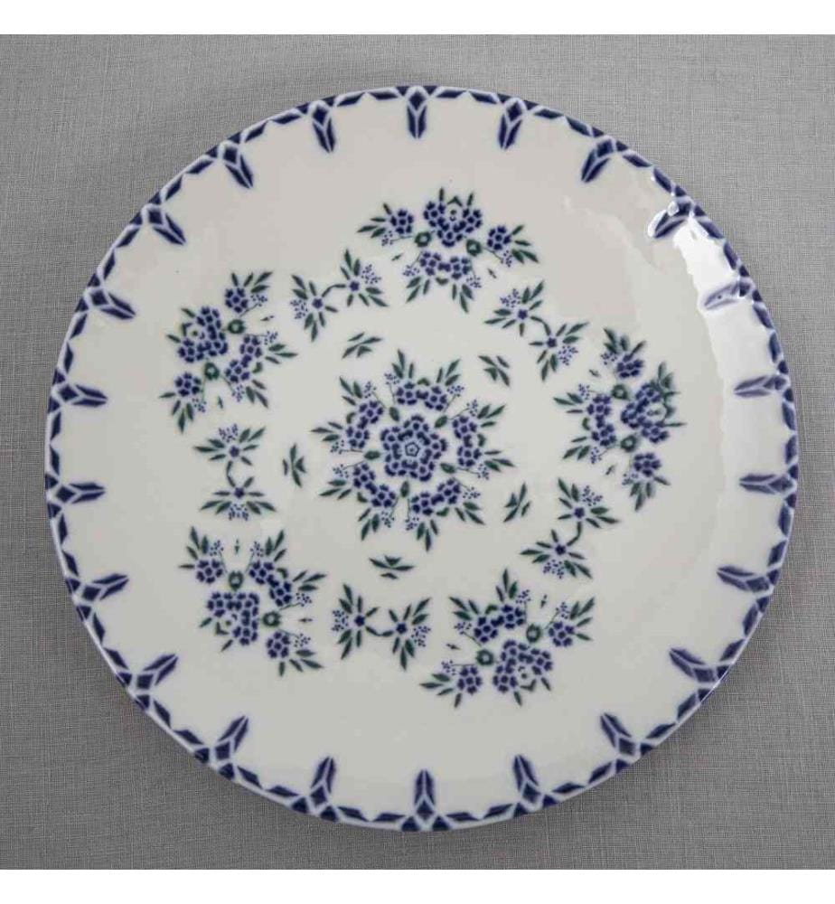 Geschirrset (24-teilig) – Weiss-Blau